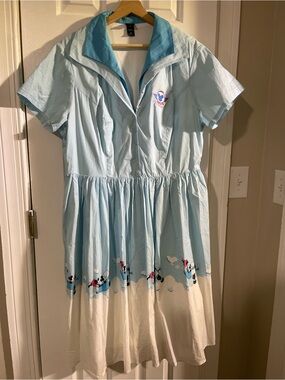 DISNEY Her Universe Mickey Mouse & Minnie Mouse Airplane Retro Dress Plus 18